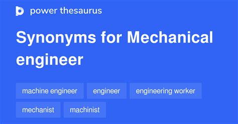 synonym of mechanical